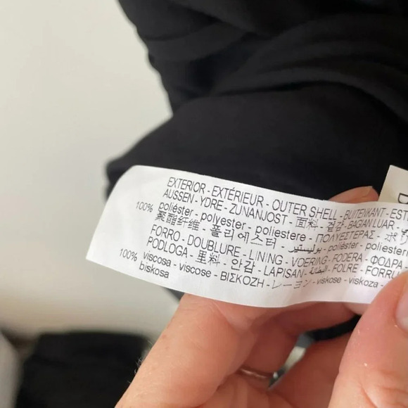 Zara Halter Ruched Mini Dress Black Blogger Fav Sz L NWT - Picture 11 of 11